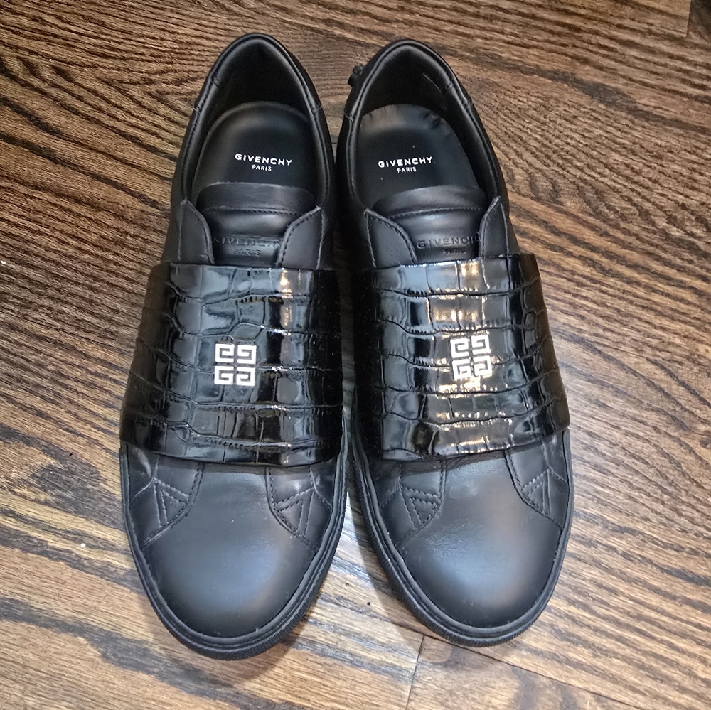 Givenchy Urban Street Croc Embossed Band Sneakers Shoes sz 39